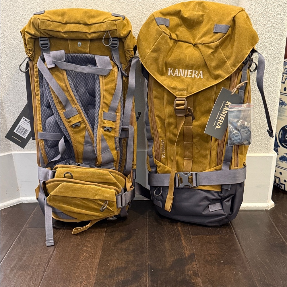 Kanjera Mustard and Gray Tin Men's Hunting Backpack